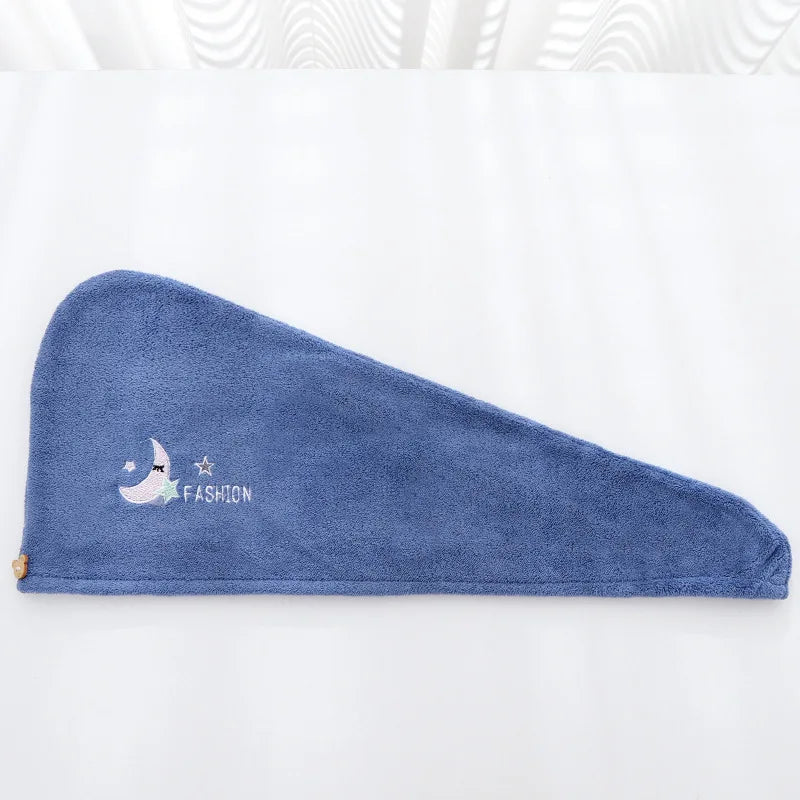 Women Soft Microfiber Towels Shower Cap Towel Bath Hats for Women Dry Hair Cap Quick Drying Soft for Lady Turban Head Girl Towel - Slobuy
