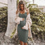 Women Solid Color Maternity Slip Dress Summer Sexy Casual Round Neck Sleeveless Maternity Clothing Ladies New Nursing Dresses - Slobuy