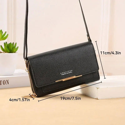 Women Solid Color Multi Functional Shoulder Bag Korean Version Fashion Large Capacity Handheld Purse Waterproof Multiple Colors - Slobuy