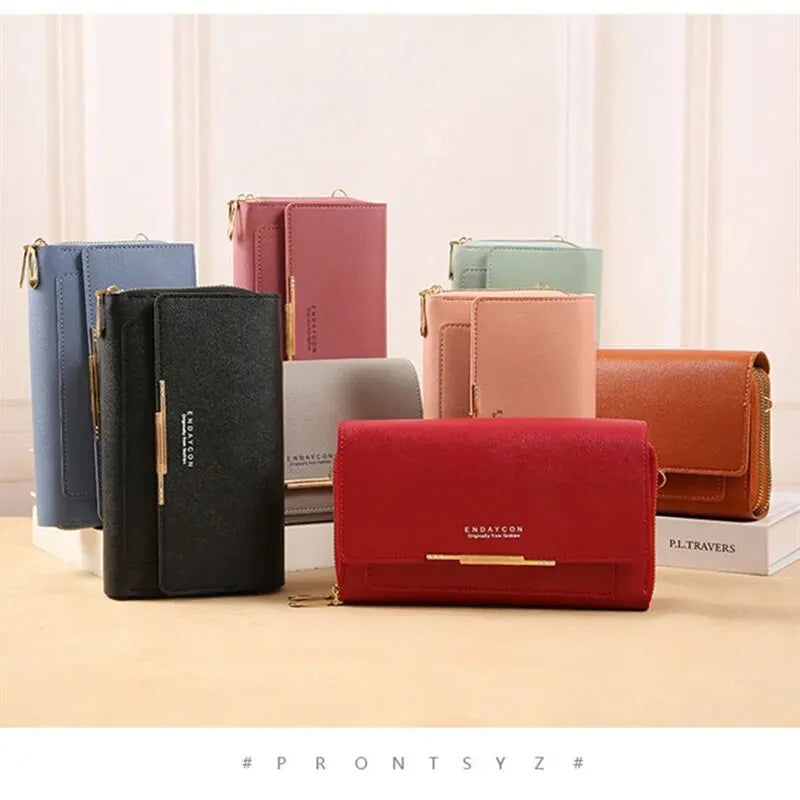 Women Solid Color Multi Functional Shoulder Bag Korean Version Fashion Large Capacity Handheld Purse Waterproof Multiple Colors - Slobuy
