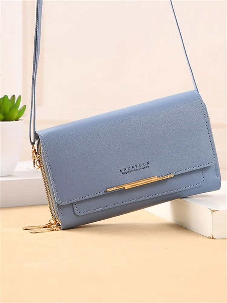 Women Solid Color Multi Functional Shoulder Bag Korean Version Fashion Large Capacity Handheld Purse Waterproof Multiple Colors - Slobuy