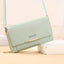 Women Solid Color Multi Functional Shoulder Bag Korean Version Fashion Large Capacity Handheld Purse Waterproof Multiple Colors - Slobuy