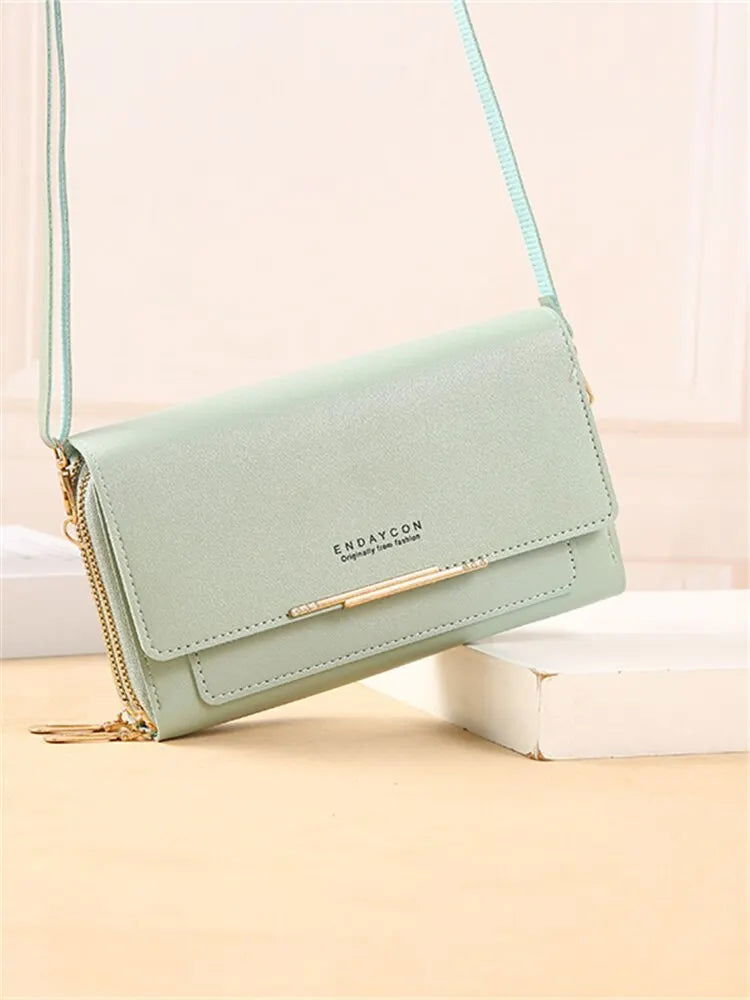 Women Solid Color Multi Functional Shoulder Bag Korean Version Fashion Large Capacity Handheld Purse Waterproof Multiple Colors - Slobuy