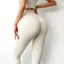 Women Sport Fitness Leggings High Waist Elastic Sexy Solid Yoga Pants Training Running Gym Quick Dry Breathable Leggings Female - Slobuy