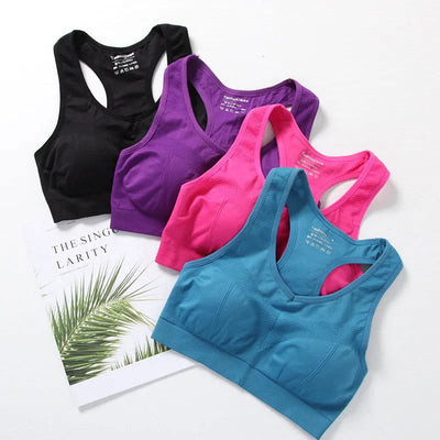 Women Sports Bra Top Push Up Fitness Yoga Bra Underwear Sport Tops For Women Breathable Running Vest Gym Wear bh - Slobuy