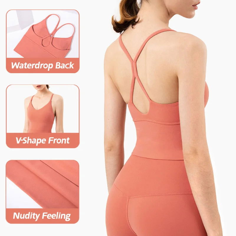 Women Sports Bra and Leggings Two Piece Set for Gym Fitness, Yoga, Jogging, WorkOut, Naked Feeling, High Elastic - Slobuy