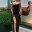 Women Summer Sexy Bodycon Dress Lady Sexy Spaghetti Strap Sleeve Split Solid Color Sheath Dress Vestidos - Slobuy