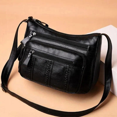 Women's Bag PU Multilayered Soft Leather Ladies Fashion Simple Shoulder Bags Mom's Bags Crossbody Bag - Slobuy