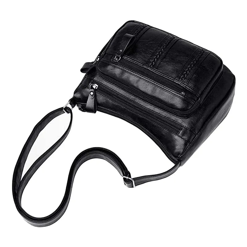 Women's Bag PU Multilayered Soft Leather Ladies Fashion Simple Shoulder Bags Mom's Bags Crossbody Bag - Slobuy