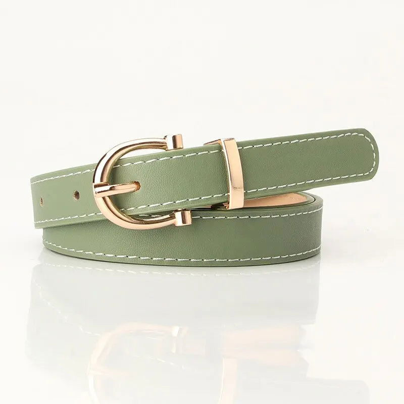 Women's Belt Trend Needle Buckle Casual Belt Genuine Soft Belt Paired with Jeans Belt PU Cheap Belt Multiple Colors Available - Slobuy