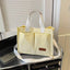 Women's Corduroy Tote Bag Large Capcity Handbags for Women Commuting Women's Bag Messenger Shoulder Bag Female Handbag - Slobuy