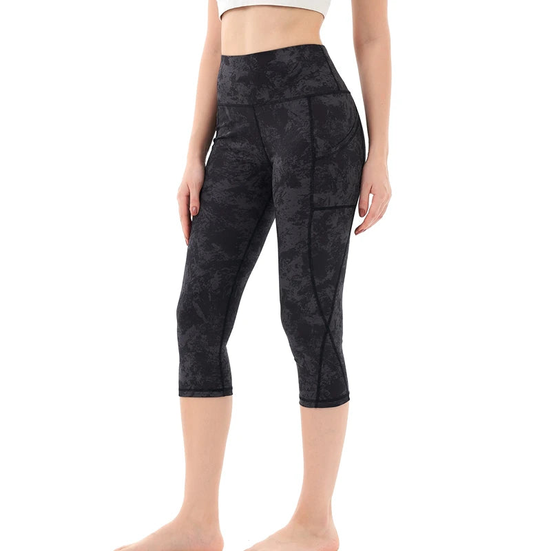 Women's High Waist Yoga Pantyhose with Pockets Tummy Tightening Sweatpants (Non-See-Through) Sports Fitness Running Pantyhose - Slobuy