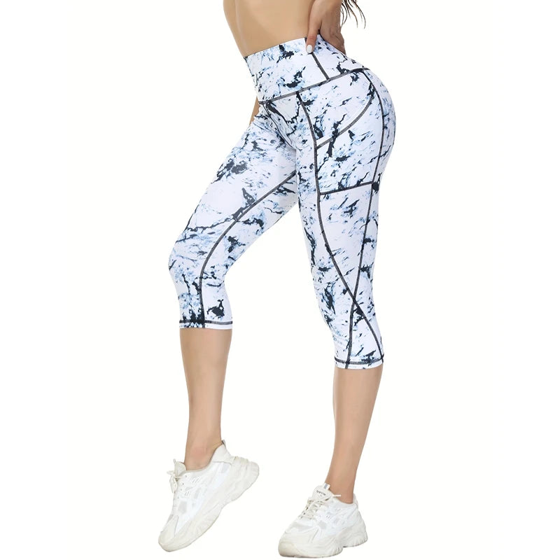 Women's High Waist Yoga Pantyhose with Pockets Tummy Tightening Sweatpants (Non-See-Through) Sports Fitness Running Pantyhose - Slobuy