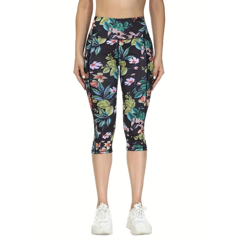 Women's High Waist Yoga Pantyhose with Pockets Tummy Tightening Sweatpants (Non-See-Through) Sports Fitness Running Pantyhose - Slobuy