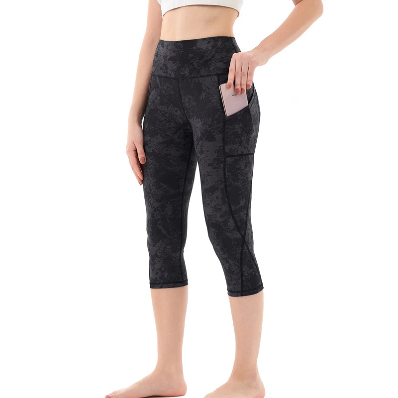 Women's High Waist Yoga Pantyhose with Pockets Tummy Tightening Sweatpants (Non-See-Through) Sports Fitness Running Pantyhose - Slobuy