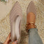 Women's Pointed Toe Flat Shoes Solid Color Knitted Slip on Shoes Casual Breathable Ballet Flats Women Flat Shoes  Loafers Women - Slobuy