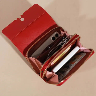 Women's Wallet Korean Handbag Multi Card Large Capacity Casual Shoulder Bag Mobile Phone Packet Fashion New Style - Slobuy