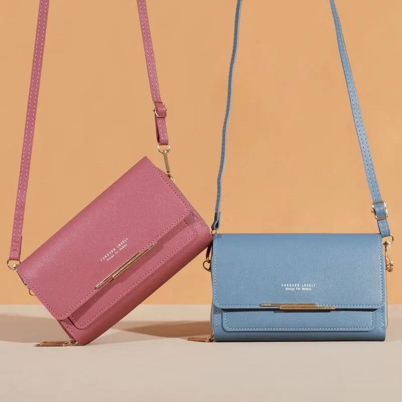 Women's Wallet Korean Handbag Multi Card Large Capacity Casual Shoulder Bag Mobile Phone Packet Fashion New Style - Slobuy