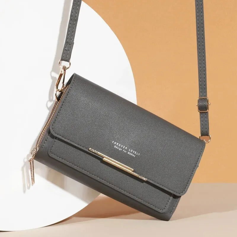 Women's Wallet Korean Handbag Multi Card Large Capacity Casual Shoulder Bag Mobile Phone Packet Fashion New Style - Slobuy