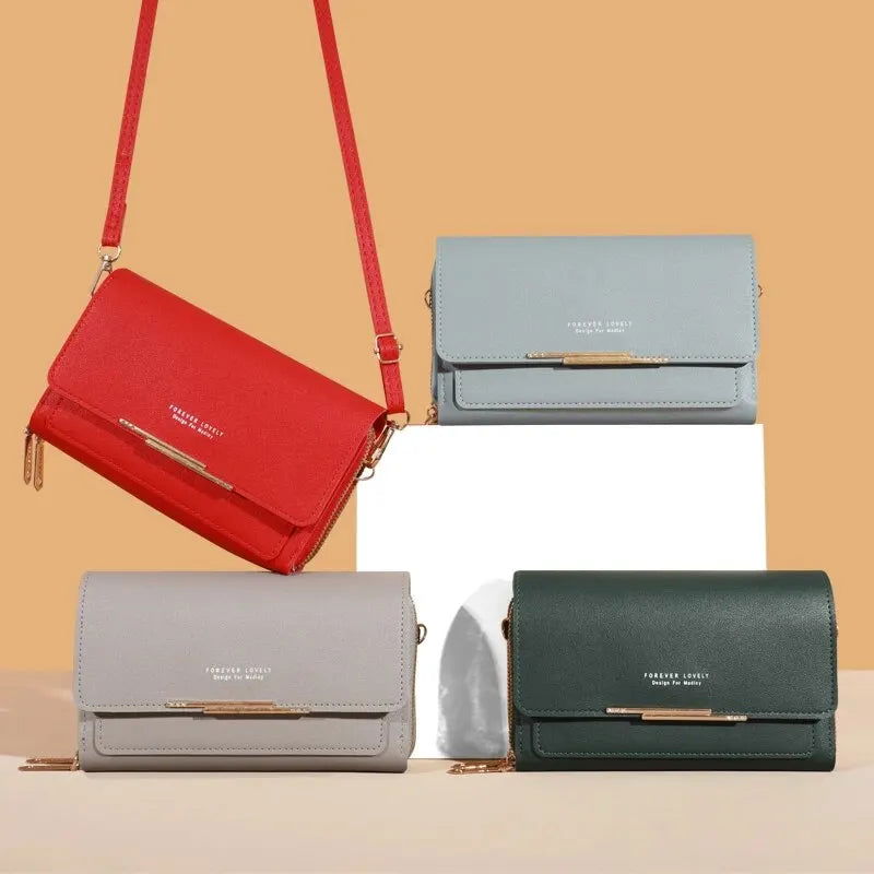 Women's Wallet Korean Handbag Multi Card Large Capacity Casual Shoulder Bag Mobile Phone Packet Fashion New Style - Slobuy