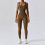 Women's tracksuit Yoga Set Yoga Jumpsuits One Piece Workout Long Sleeve Rompers Sportswear Gym Set Workout Clothes for Women - Slobuy