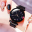 Womens Fashion Starry Sky Watches Magnet Buckle Mesh Belt Diamond Quartz Watch Women Dress Clock - Slobuy