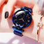 Womens Fashion Starry Sky Watches Magnet Buckle Mesh Belt Diamond Quartz Watch Women Dress Clock - Slobuy