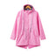Womens Waterproof Raincoat Casual Basic Outdoors Trench Classic Zipper Long Windbreaker Outdoor Climbing Hooded Tops - Slobuy