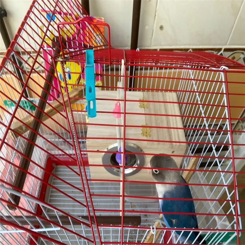 Wood Bird House Nest Birds Breeding Box Bird Parrot Breeding Decorative Cages Pet Accessories Home Balcony Decoration - Slobuy