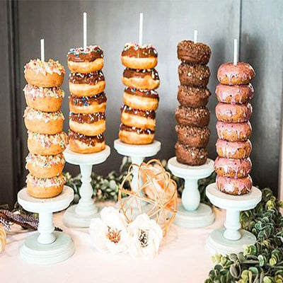 Wood Donut Stand Doughnuts Wall Stands Display board Holder Kids Birthday Party Wedding Table Decoration Baby Shower Supplies - Slobuy