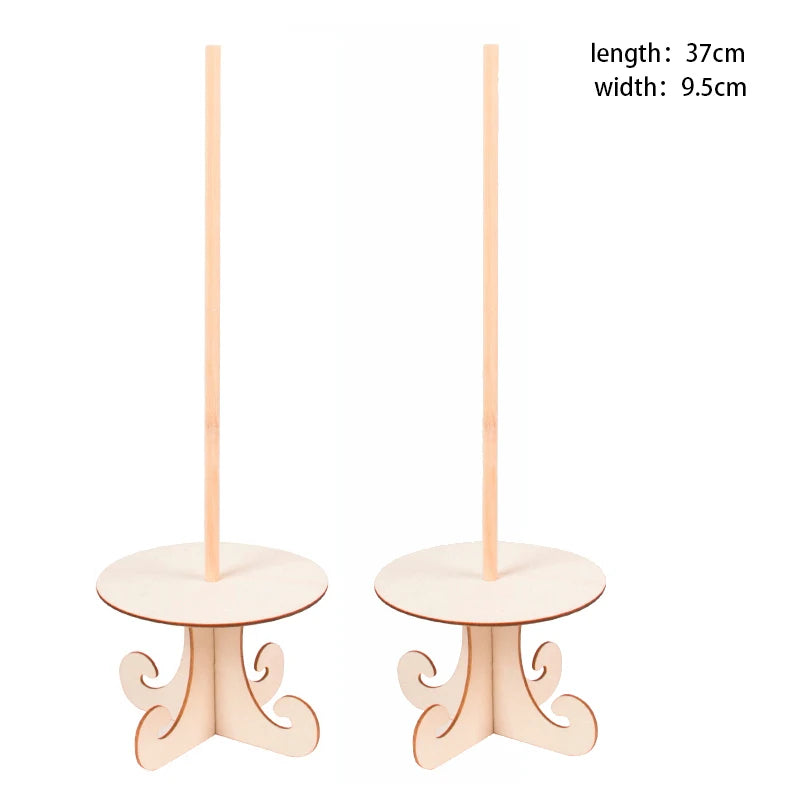 Wood Donut Stand Doughnuts Wall Stands Display board Holder Kids Birthday Party Wedding Table Decoration Baby Shower Supplies - Slobuy