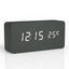 Wooden Digital Alarm Clock, LED Alarm Clock with Temperature Desk Clocks for Office,Bedside Clock - Slobuy