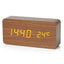Wooden Digital Alarm Clock, LED Alarm Clock with Temperature Desk Clocks for Office,Bedside Clock - Slobuy