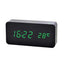 Wooden Digital Alarm Clock, LED Alarm Clock with Temperature Desk Clocks for Office,Bedside Clock - Slobuy