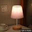 Wooden Table Lamp USB Powered Nightstand Lamp Warm Light Bedside Lamp With Cylinder Lamp Shade Desk Light Bedroom Home Decor - Slobuy