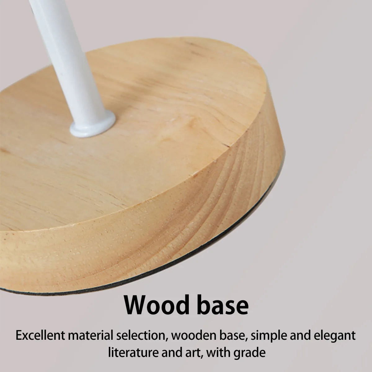 Wooden Table Lamp USB Powered Nightstand Lamp Warm Light Bedside Lamp With Cylinder Lamp Shade Desk Light Bedroom Home Decor - Slobuy