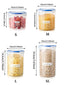 S/M/L/XL Size Transparent Plastic Sealed Food Storage Pots Kitchen Grain Candy Spice Jars Storage Containers For Kitchen - Slobuy