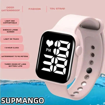 Y14 Digital LED Watches Candy Color Silicone Rubber Touch Screen Digital Watches Women Men Children Bracelet Sports Wristwatch - Slobuy