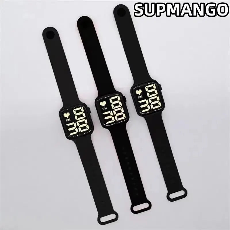 Y14 Digital LED Watches Candy Color Silicone Rubber Touch Screen Digital Watches Women Men Children Bracelet Sports Wristwatch - Slobuy