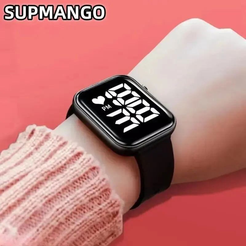 Y14 Digital LED Watches Candy Color Silicone Rubber Touch Screen Digital Watches Women Men Children Bracelet Sports Wristwatch - Slobuy