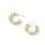 Yerik Vintage Twisted Wave Metal C-Shaped Semicircular Earrings for Women 2023 New Fashion Jewelry Party Luxury Accessories - Slobuy