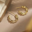 Yerik Vintage Twisted Wave Metal C-Shaped Semicircular Earrings for Women 2023 New Fashion Jewelry Party Luxury Accessories - Slobuy