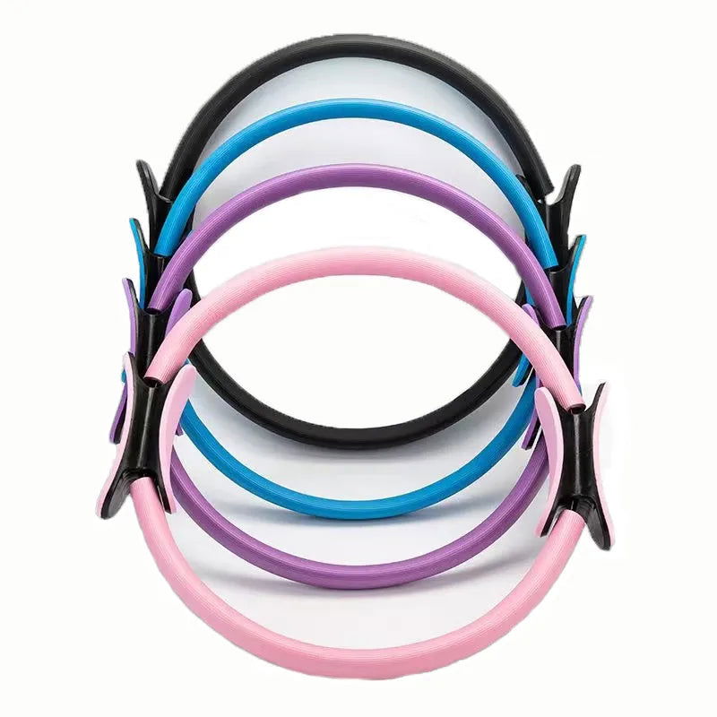 Yoga Fitness Ring Circle Pilates Women Girl Exercise Home Resistance Elasticity Yoga Ring Circle Gym Workout Pilates Accessories - Slobuy