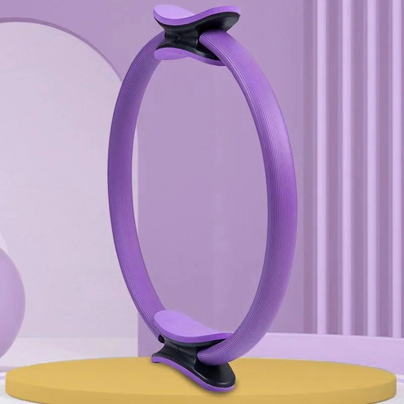 Yoga Fitness Ring Circle Pilates Women Girl Exercise Home Resistance Elasticity Yoga Ring Circle Gym Workout Pilates Accessories - Slobuy