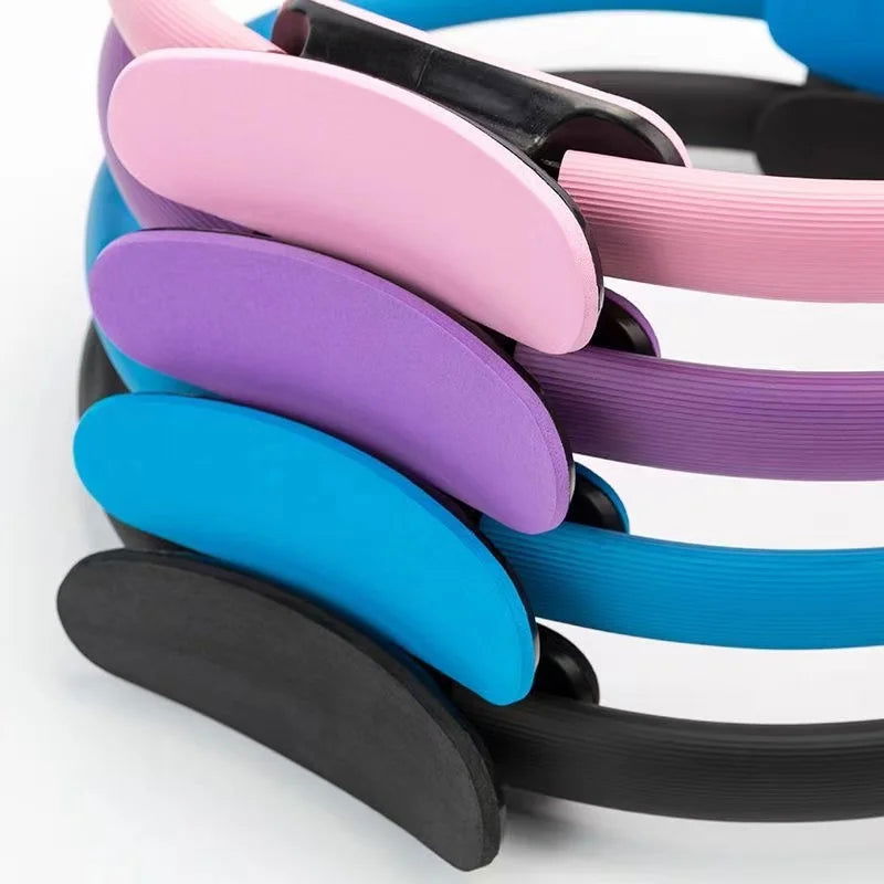 Yoga Fitness Ring Circle Pilates Women Girl Exercise Home Resistance Elasticity Yoga Ring Circle Gym Workout Pilates Accessories - Slobuy