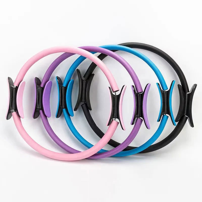 Yoga Fitness Ring Circle Pilates Women Girl Exercise Home Resistance Elasticity Yoga Ring Circle Gym Workout Pilates Accessories - Slobuy
