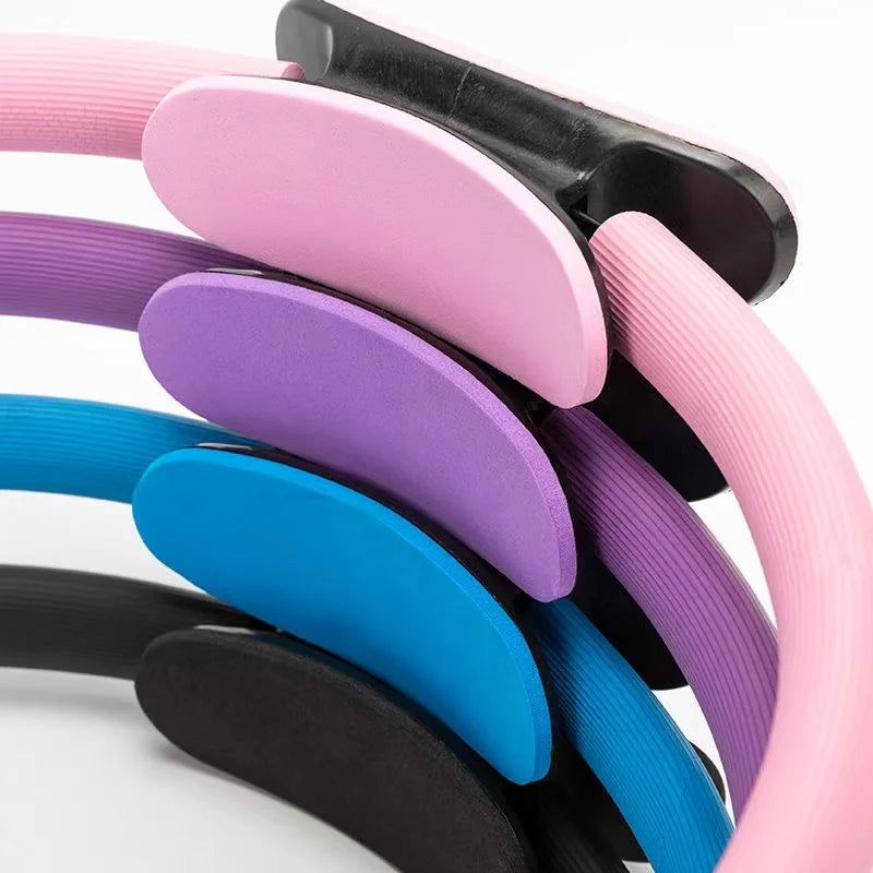 Yoga Fitness Ring Circle Pilates Women Girl Exercise Home Resistance Elasticity Yoga Ring Circle Gym Workout Pilates Accessories - Slobuy