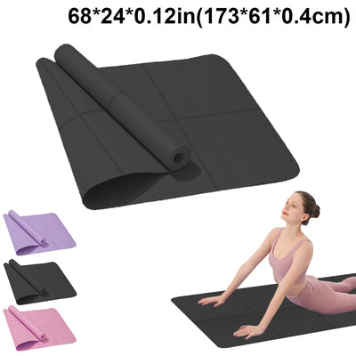 Yoga Mat Anti-skid Sports Fitness EVA Comfort Foam 4MM Thick Yoga Mat for Exercise Yoga and Pilates Gymnastics Mat - Slobuy
