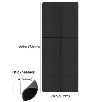 Yoga Mat Anti-skid Sports Fitness EVA Comfort Foam 4MM Thick Yoga Mat for Exercise Yoga and Pilates Gymnastics Mat - Slobuy