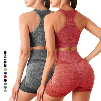 Yoga Set Gym Shorts Women Sport Bras Brassiere Workout Tops for Women Yoga Clothes Fitness Leggings Gym Set Seamless Yoga Sets - Slobuy